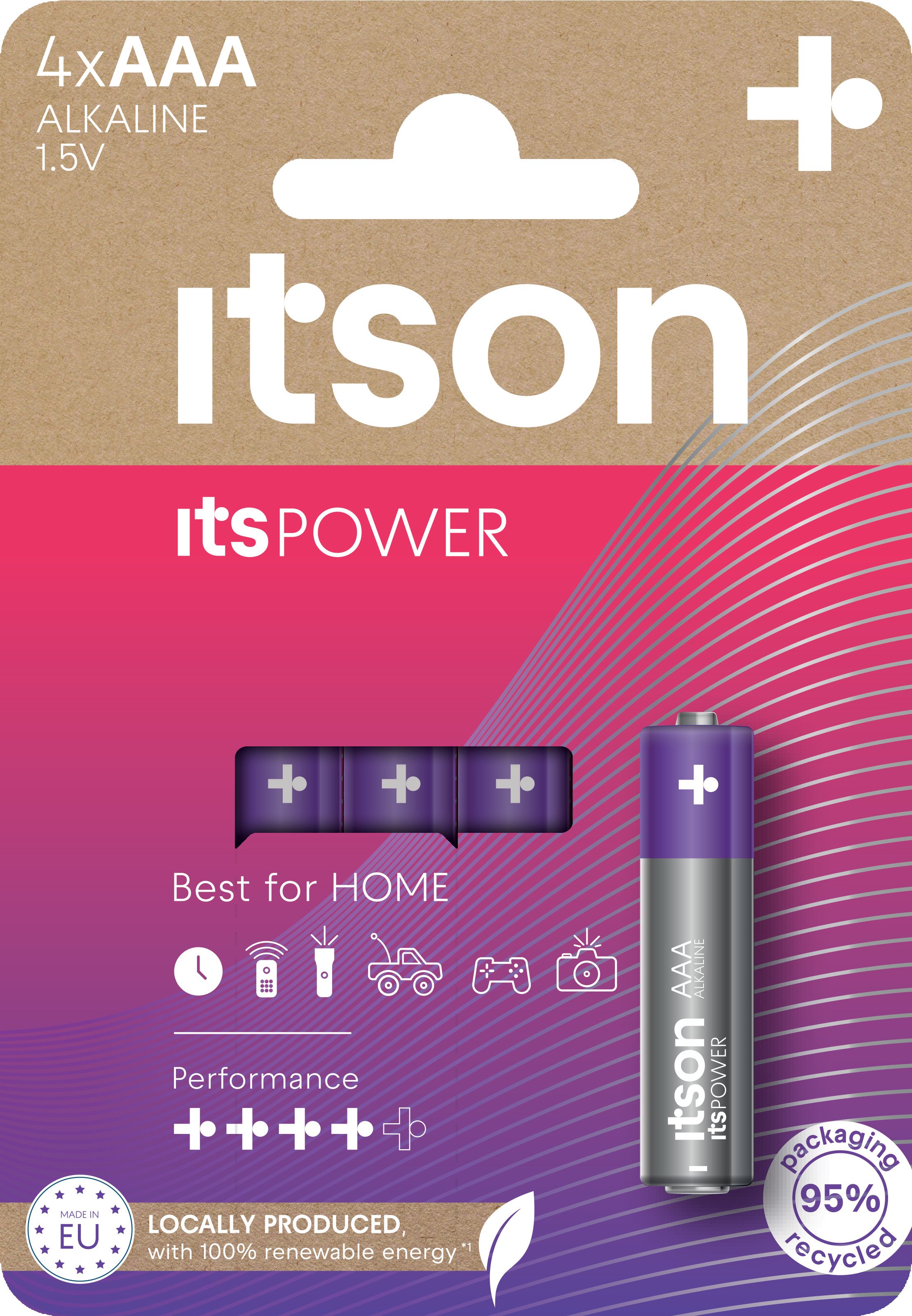 itson itsPOWER battery Alkaline LR03IPO/4CP