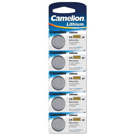 Elementai Camelion CR2032-BP5 CR2032, Lithium, 5vnt.