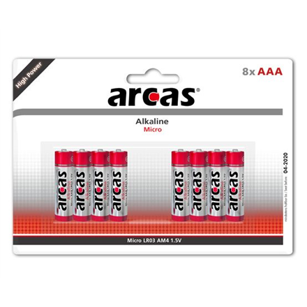 Elementai Arcas  AAA/LR03  Alkaline  8 pc(s)