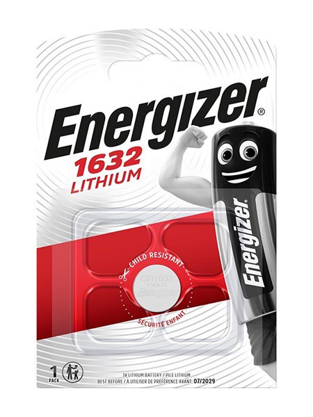 Ličio baterija ENERGIZER CR1632 3V 130mAh, 1 vnt.