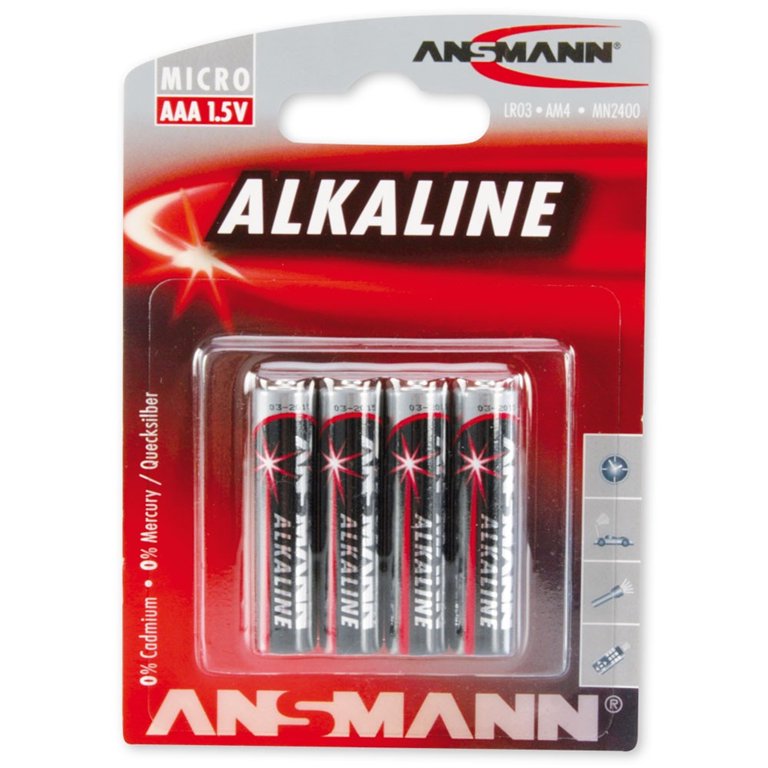 Elementai ANSMANN LR03(AAA), 4 vnt., alkaline