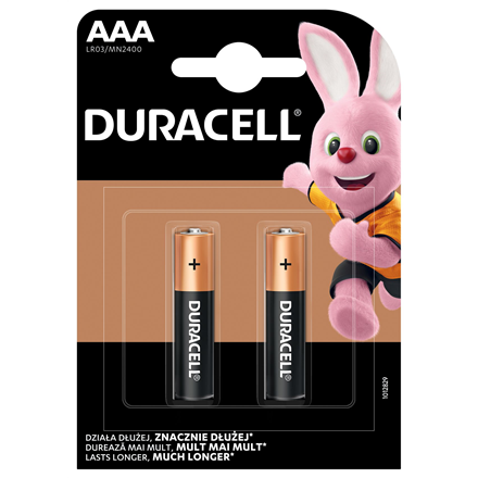 Elementai Duracell Basic MN2400 AAA 2 pc(s)