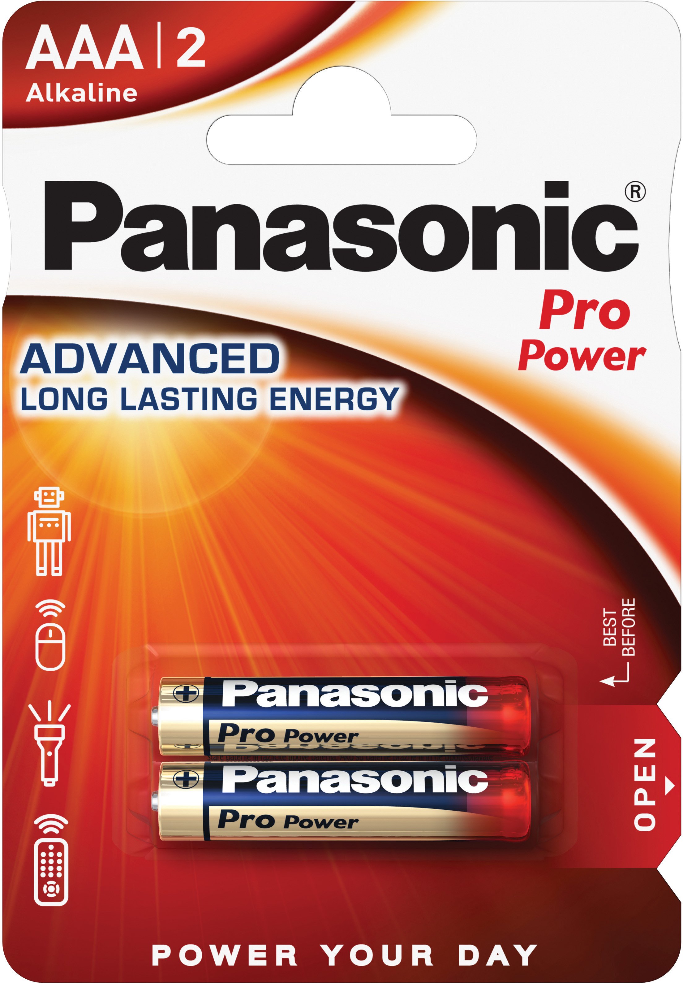 Elementai Panasonic Batteries LR03PPG/2BP