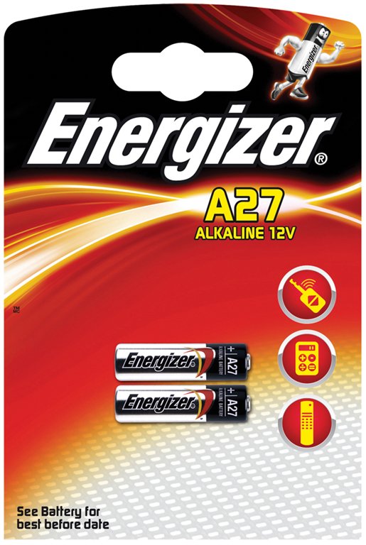 Elementai ENERGIZER Alkaline A27/ENE/A-BL2 2 vnt.