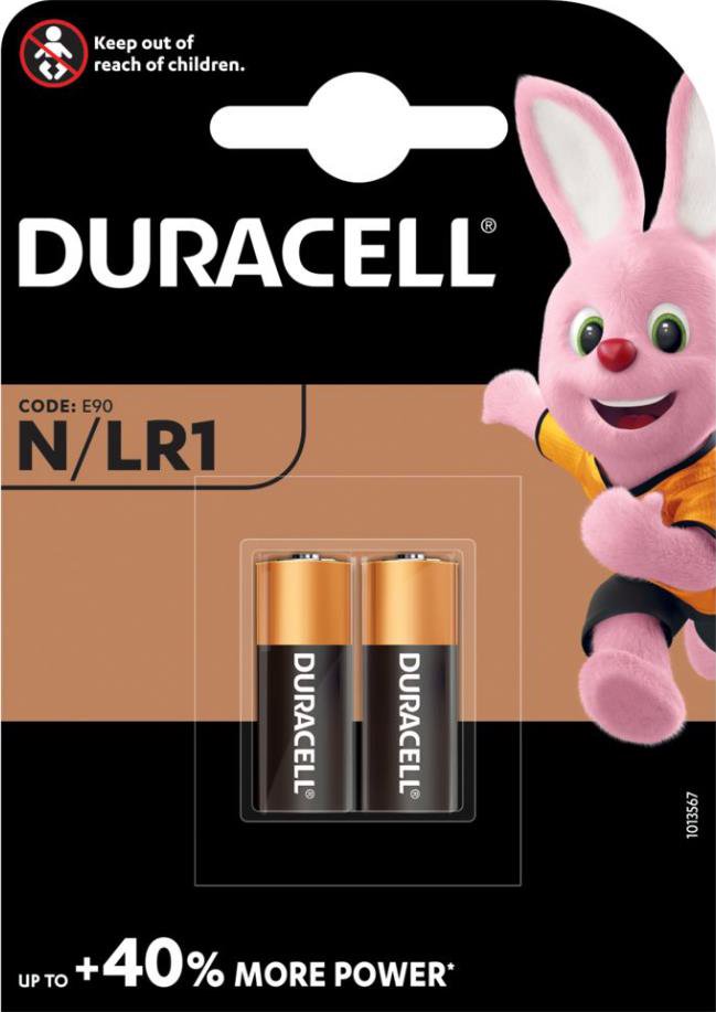 Elementai DURACELL LR1(N), 2vnt, alkaline, 1,5V