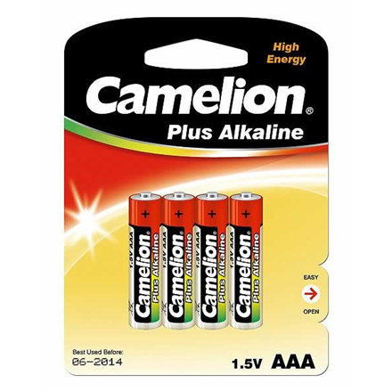 Elementai CAMELION Alkaline Plus LR03-BP4,AAA 4 1170mAh