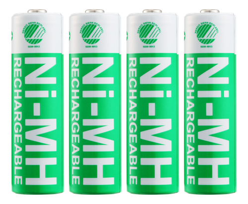 Įkraunami elementai DELTACO AA (HR6), 2500mAh, 1,2 V, 4 vnt. / ULT-NH2500AA-4P