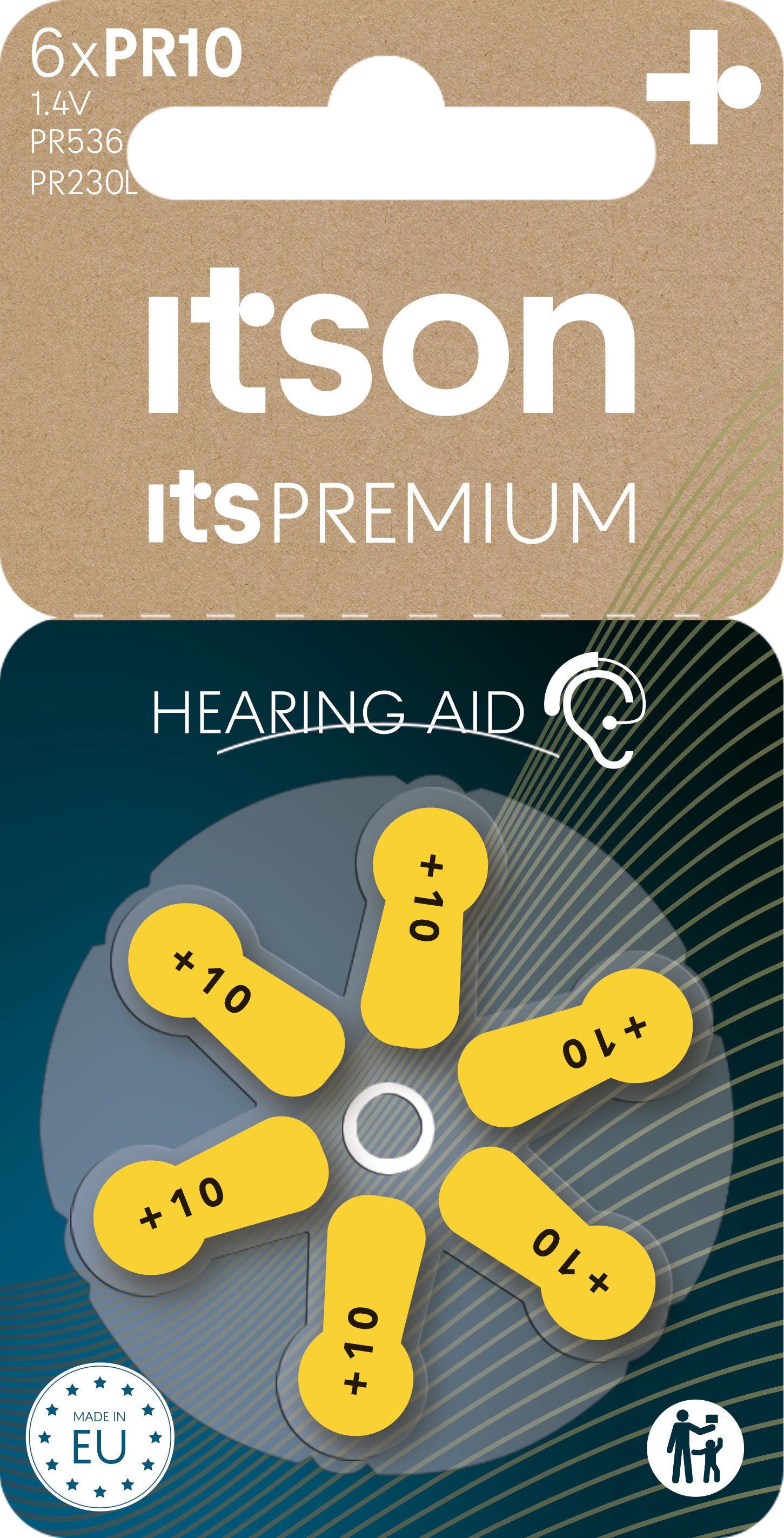 itson itsPREMIUM hearing aid battery PR10IT/6RM