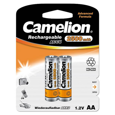 Elementai Camelion  AA/HR6  2500 mAh  Rechargeable Batteries Ni-MH  2 pc(s)