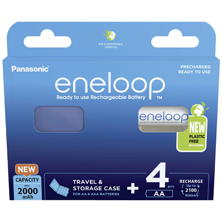 Elementai Panasonic  ENELOOP BK-3MCDEC4BE  AA  2000 mAh  4 pc(s)