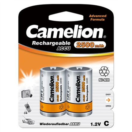 Elementai CAMELION Ni-MH C2500mAh kraunamos