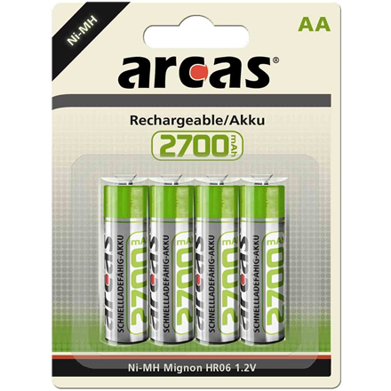 Elementai Arcas 17727406 AA/HR6 2700mAh Rechargeable Ni-MH 4 pc(s)