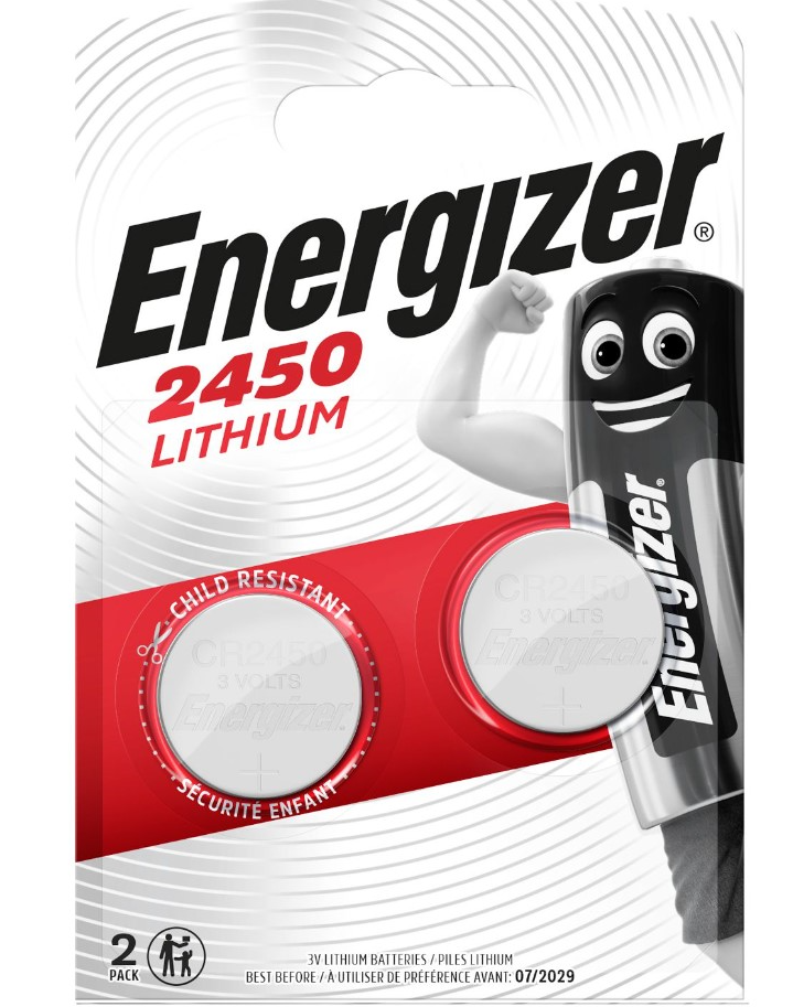 Ličio baterija ENERGIZER CR2450/ENE-BL2, 2 vnt.