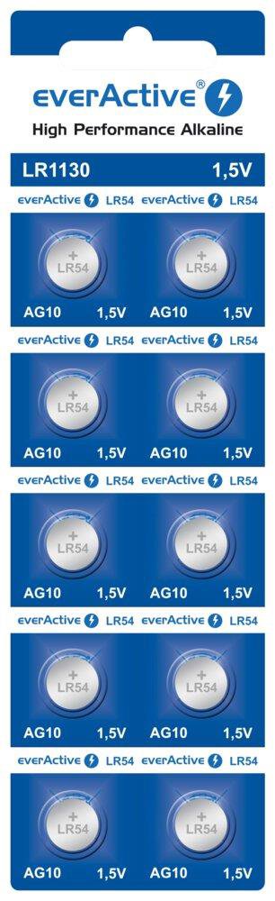 Elementai everActive G10 LR1130 LR54 10 pcs