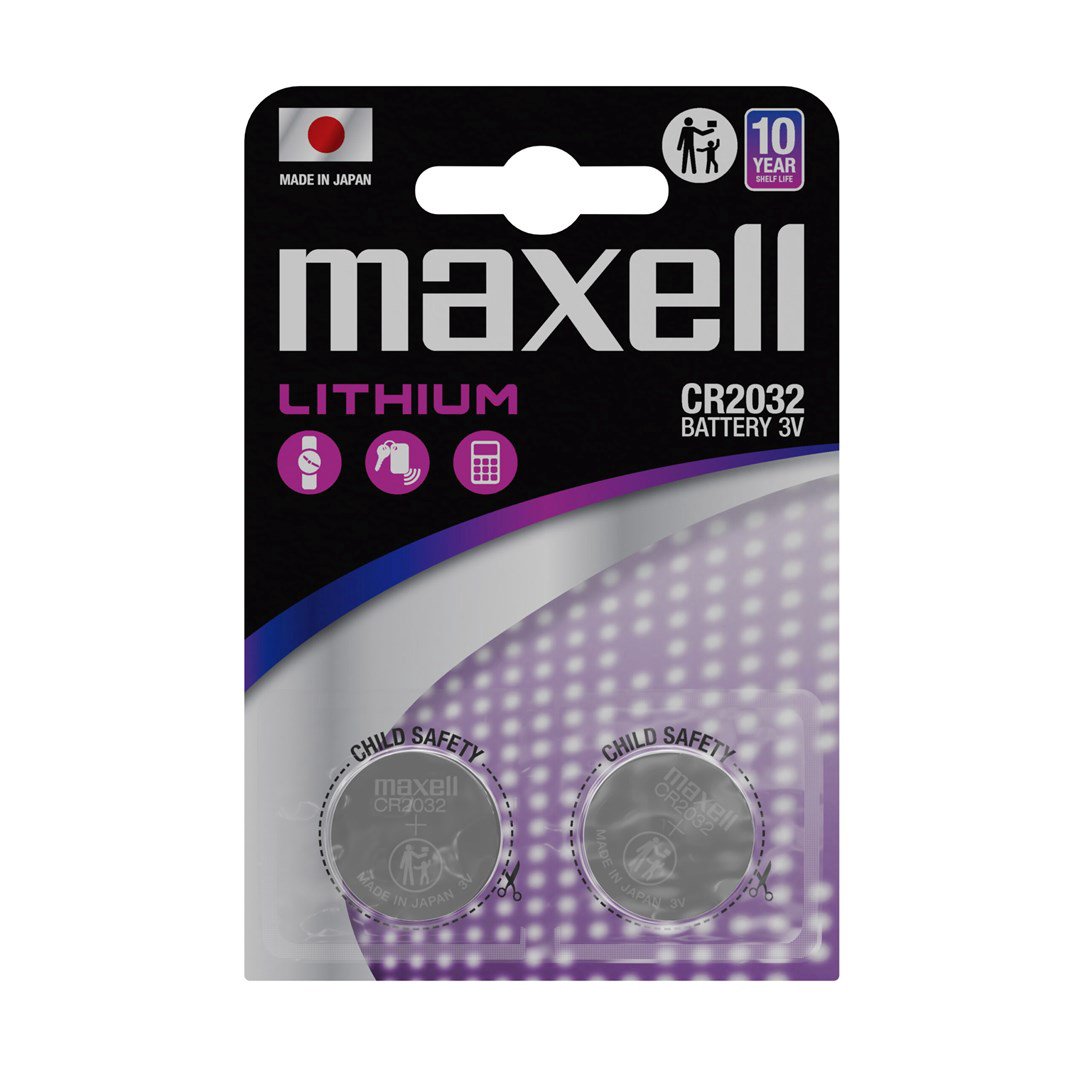 Maxell CR2032 Ličio baterijų rinkinys 2 vnt.