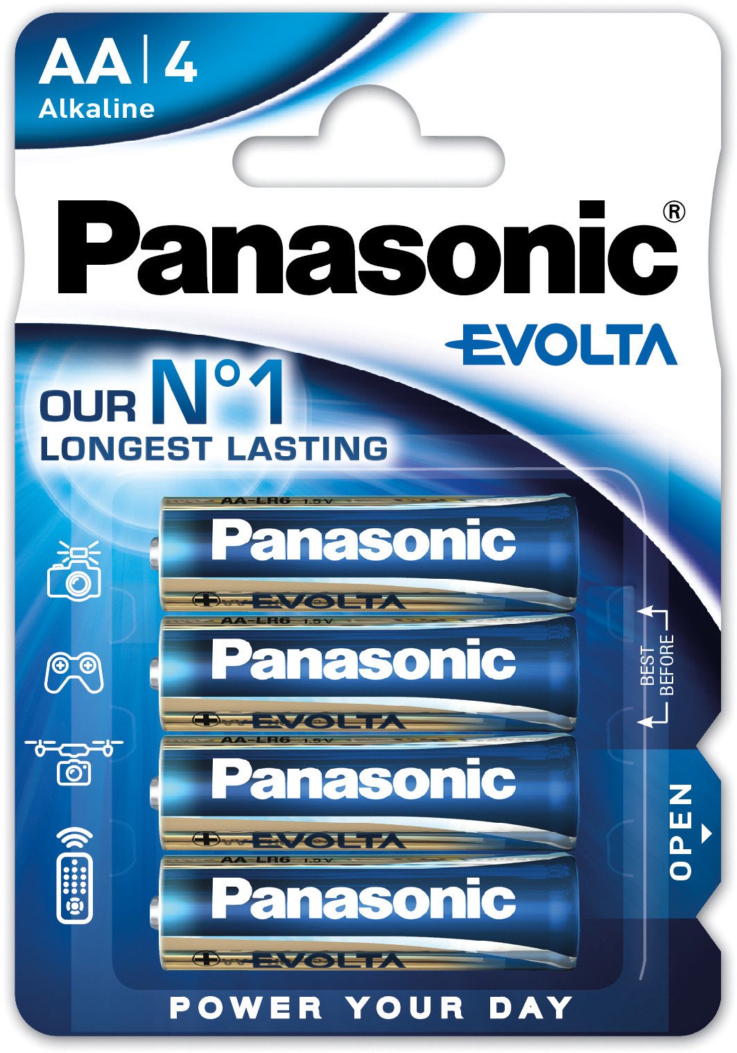 Elementai Panasonic Batteries LR6EGE/4BP