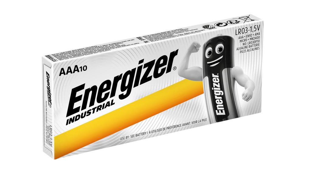 Elementai ENERGIZER INDUSTRIAL PRO AAA LR03 1.5V 10 PCS