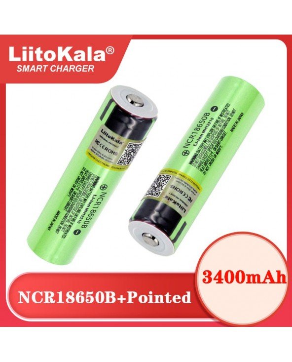 "Hot Liitokala" originali NCR18650B 3.7v 3400mAh 18650 ličio įkraunama baterija