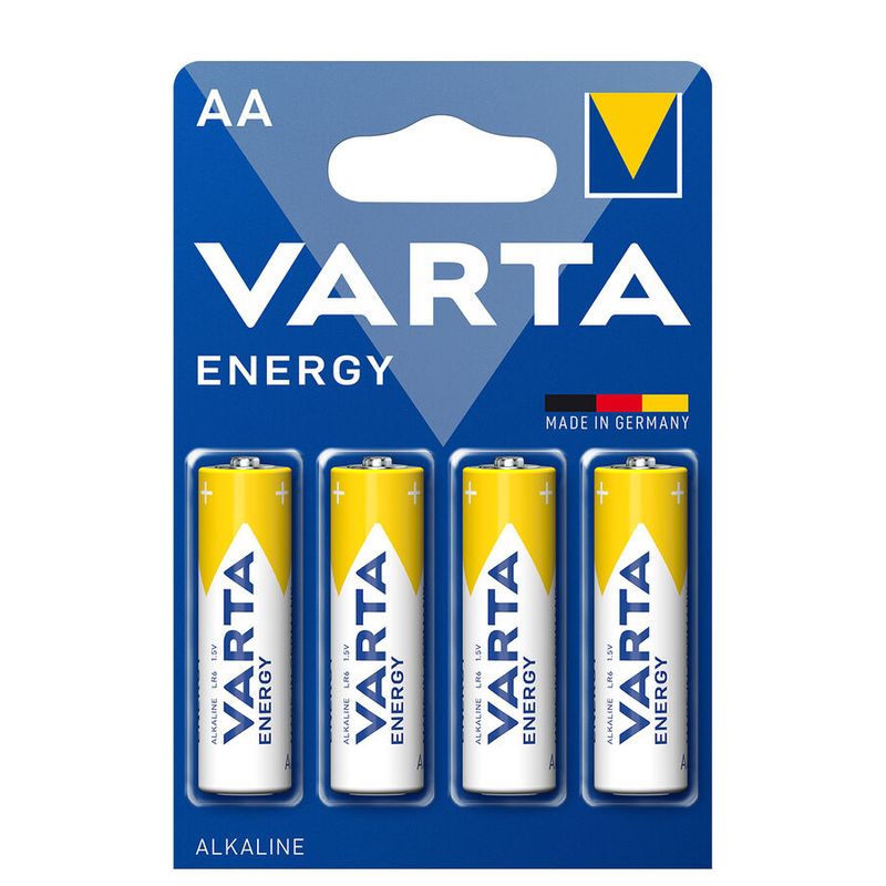 Elementai VARTA ENERGY, AA, šarminiai, 4 vnt