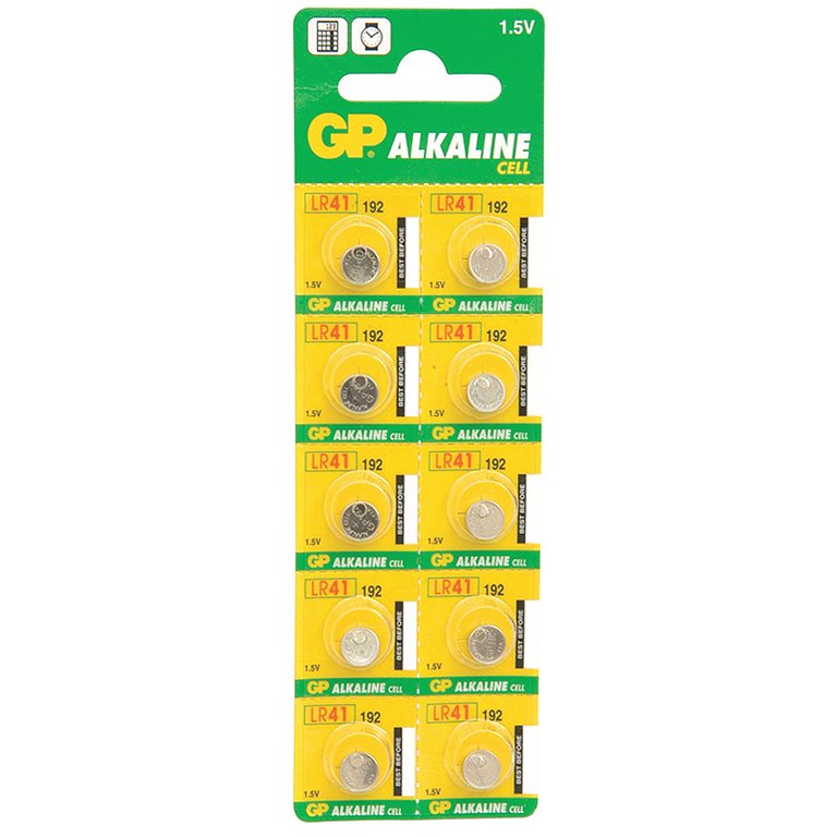 Elementai GP LR41(AG3), 1 vnt (plėš.). / Specialities , alkaline, 1,5V