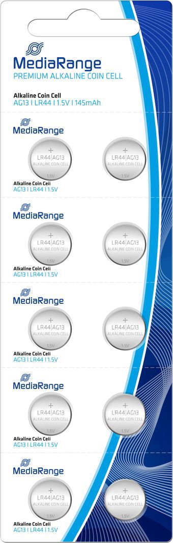 MediaRange Battery LR44 145mAh 10 pcs.