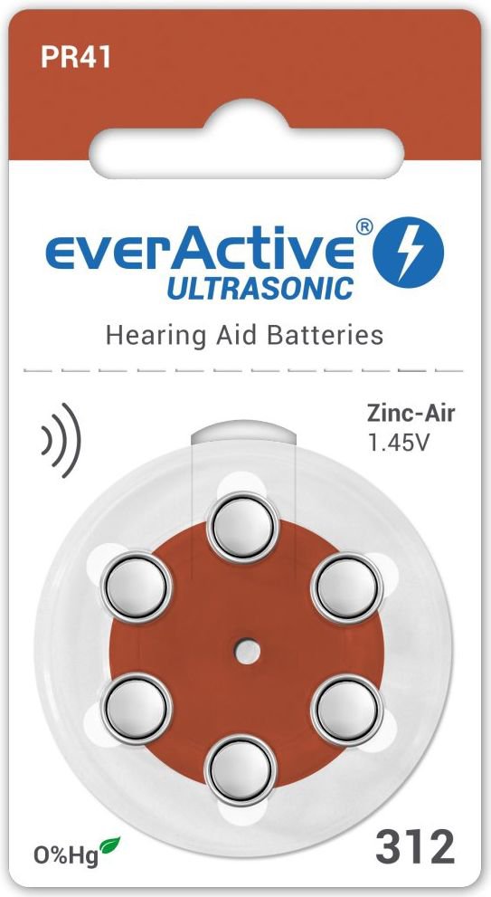 EverActive Hearing aid battery PR41 6 pcs.