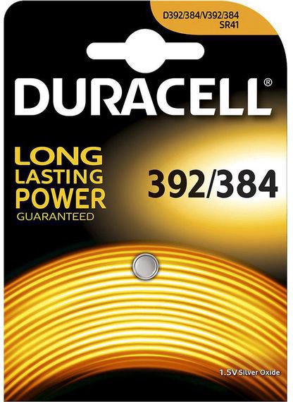 Duracell battery SR41/D392/384 1,5V/1B