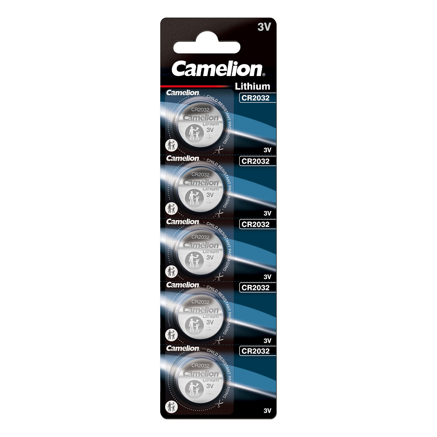 Barterijos Camelion CR2032-BP5 CR2032, Lithium, 5 vnt