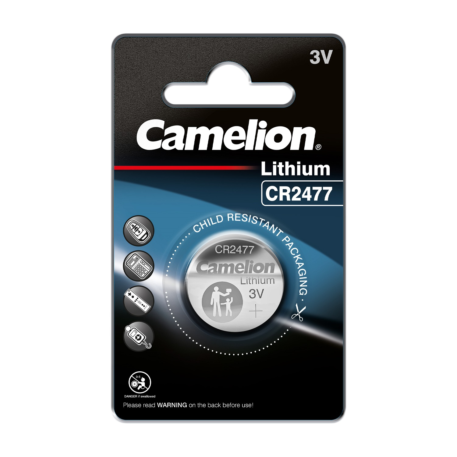 Barterijos Camelion CR2477, Lithium, 1 vnt