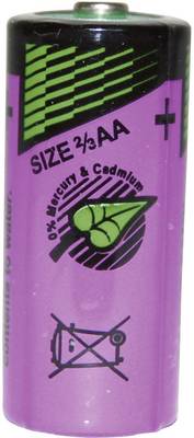 Ličio baterija 2/3AA 3.6V 1.5Ah −55°C ... +85°C TADIRAN