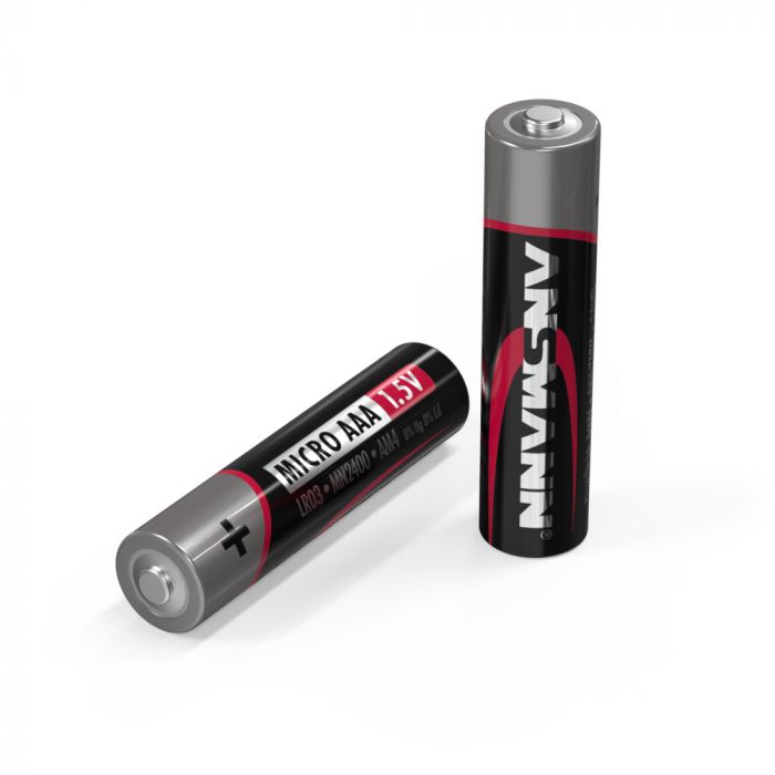 Šarminė baterija LR03 (AAA) 1.5V 1250mAh ANSMANN Plėšoma pakuotė, 1vnt iš 10vnt pakuotės