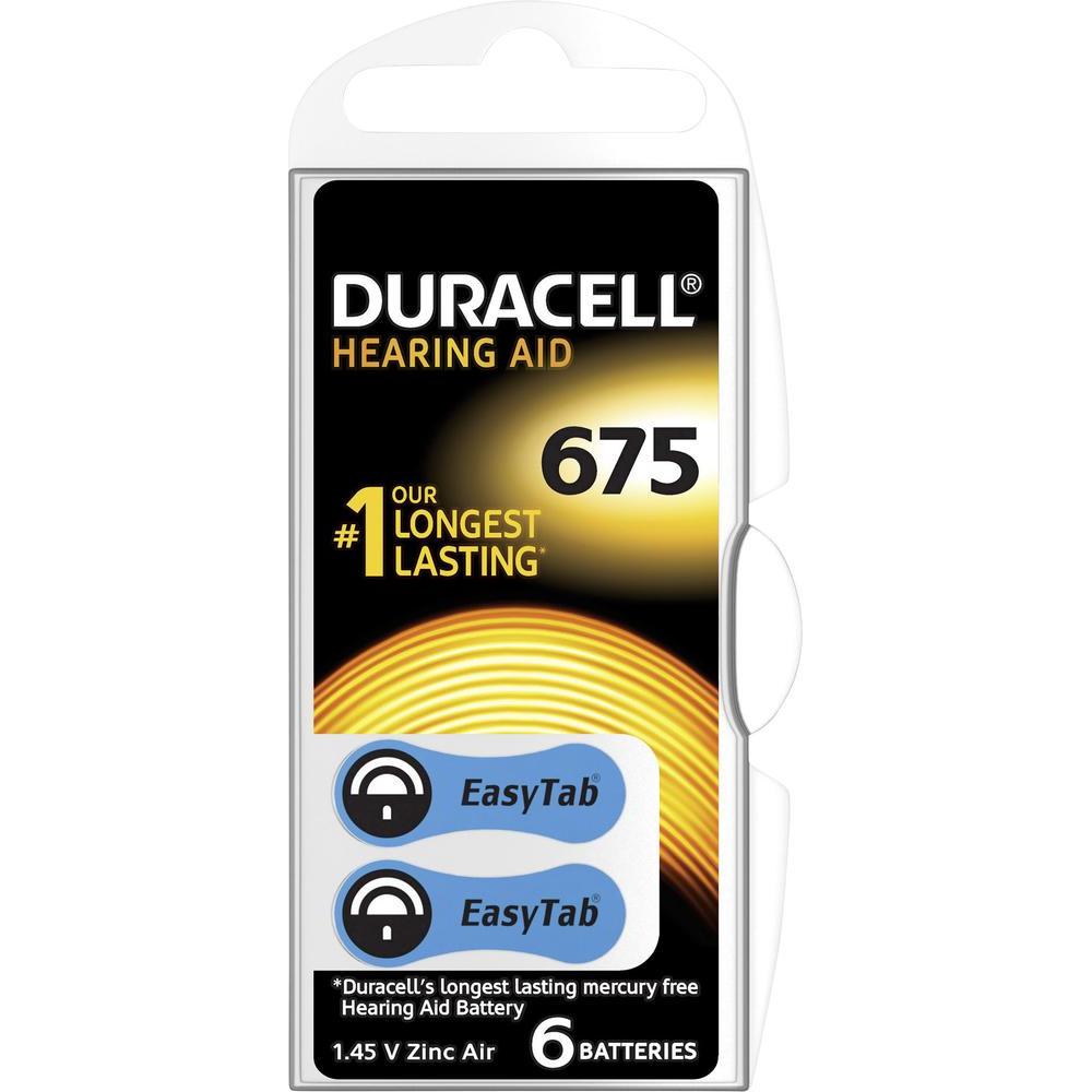 Elementai klausos aparatui DURACELL DA675 N6