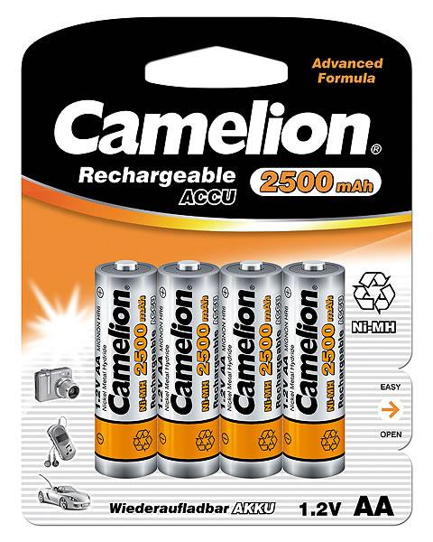 Baterija Camelion AA/HR6, 2500 mAh, Rechargeable Batteries Ni-MH, 4 vnt