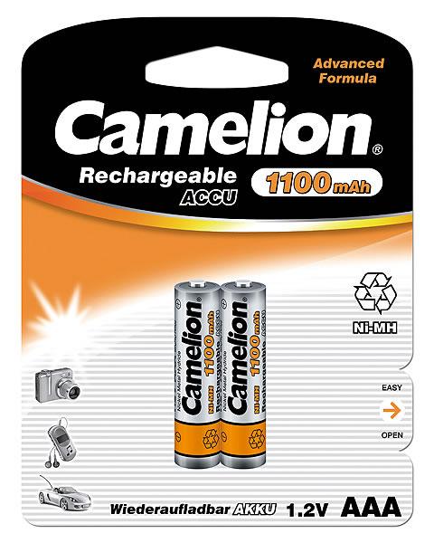 Baterija Camelion AAA/HR03, 1100 mAh, Rechargeable Batteries Ni-MH, 2 vnt