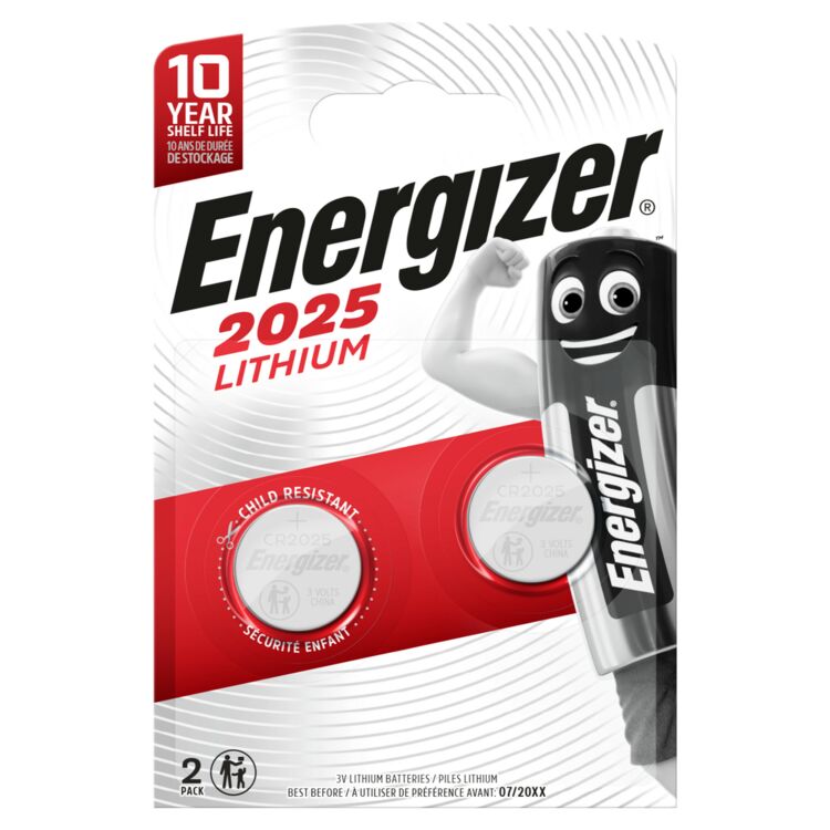 Baterijos Energizer CR2025 Lithium 2 vnt