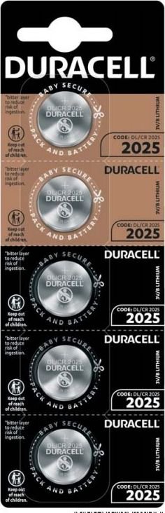 Duracell Battery CR2025 5 pcs.