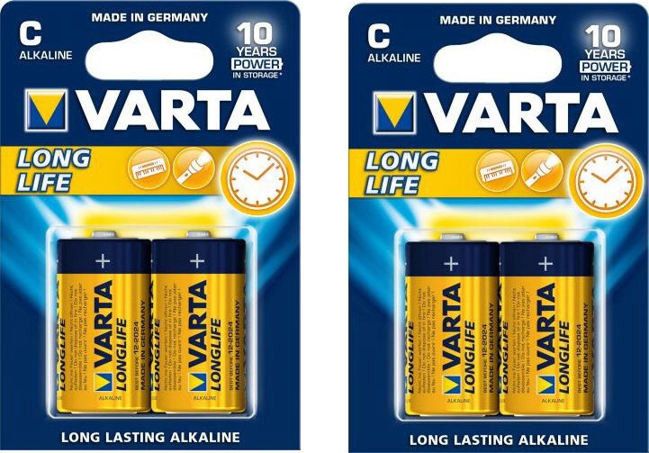 Varta LongLife C / R14 Battery 4 pcs.