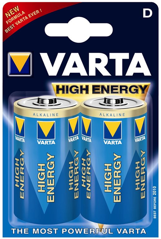 Elementai VARTA LR20(D), 2 vnt. / High energy, alkaline (4920)