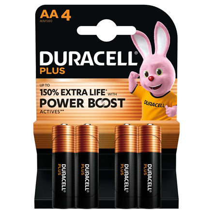 Elementai DURACELL Plus Boost MN1500 AA BL4  Duracell