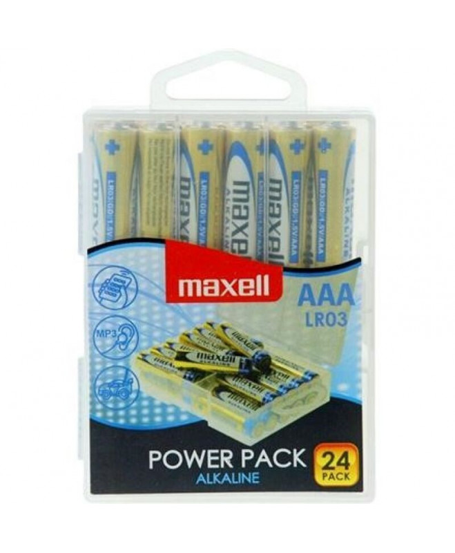 MAXELL ALKALINE BATTERY AAA LR03 PACK * 24