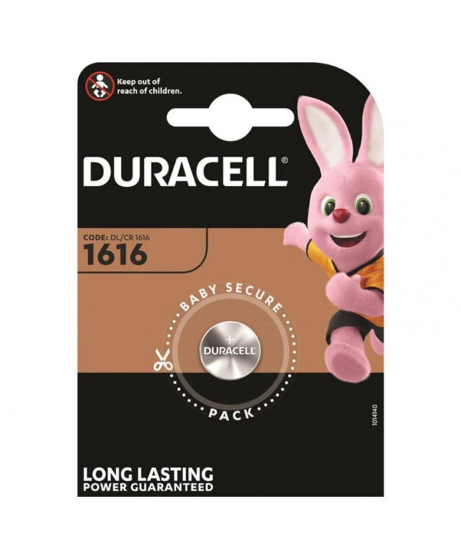 DURACELL BUTTON BATTERY LITIO CR1616 3V 1 UNIT