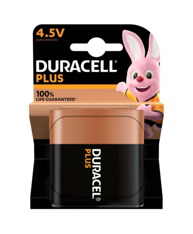 DURACELL PLUS POWER 100 ALKALINE BATTERY 4.5V 3LR12 BLISTER*1