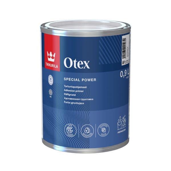 Greitai džiūstantis adhezinis gruntas TIKKURILA OTEX, visiškai matinis, baltos sp., AP bazė, 900 ml