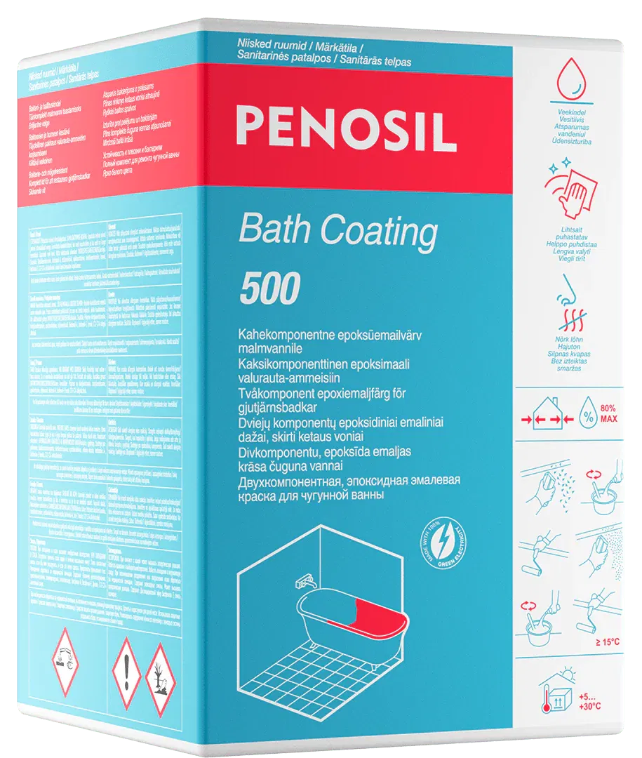 Ketaus vonių atnaujinimo rinkinys PENOSIL BATH COATING 500, 960 g