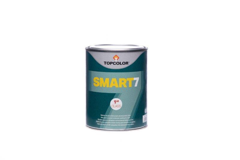 Sienų dažai TOPCOLOR SMART 7, matiniai, baltos sp., 0,9 l