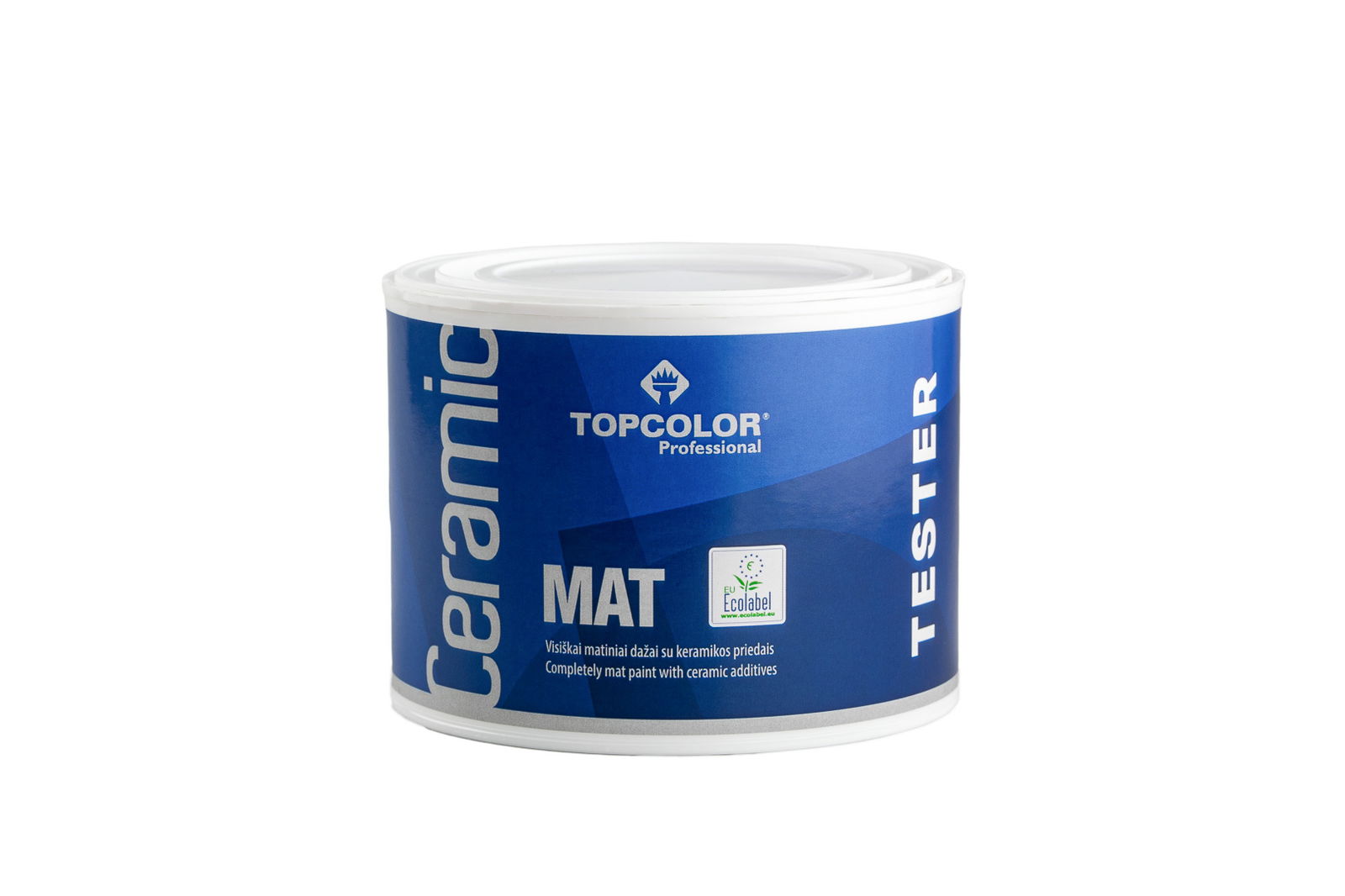 Sienų dažai TOPCOLOR CERAMIC MAT, matiniai, TESTERIS, 0,25 l