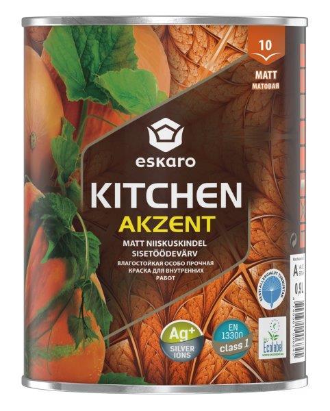 Sienų dažai ESKARO AKZENT KITCHEN, matiniai, A bazė, 0,9 l