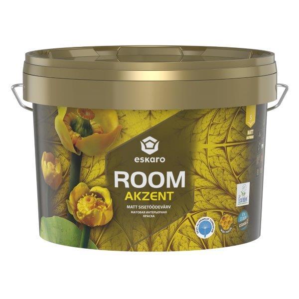 Sienų dažai ESKARO AKZENT ROOM, matiniai, C bazė, 2,7 l