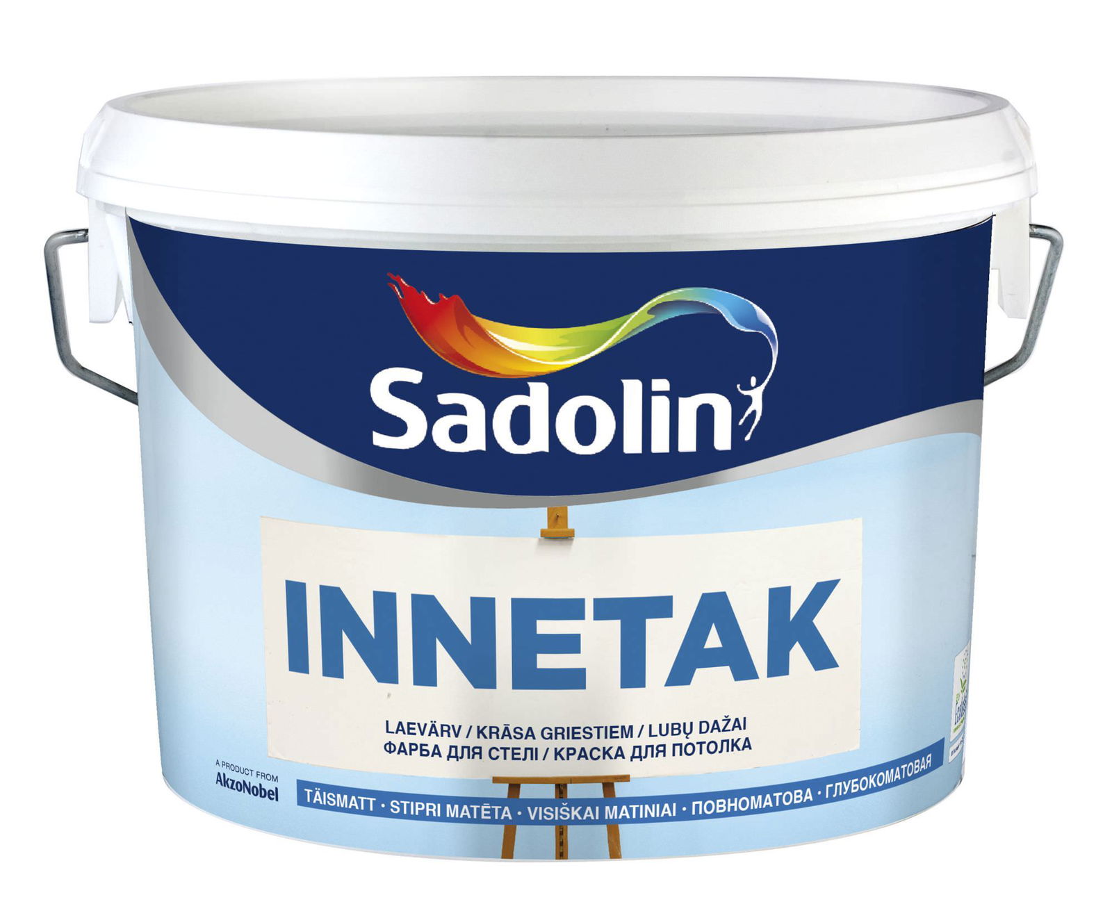 Lubų dažai SADOLIN INNETAK 2, matiniai, baltos sp., 2,5 l