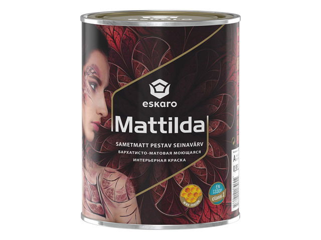 Sienų dažai ESKARO MATTILDA, matiniai, baltos sp., 0,95 l